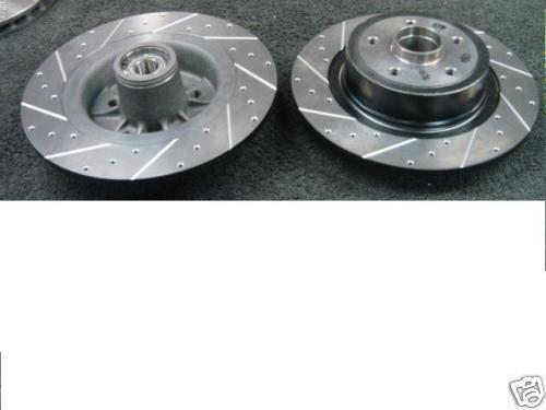 RENAULT MEGANE SPORT 175 BRAKE DISC REAR CROSS DRILLED GROOVED REAR 270mm 