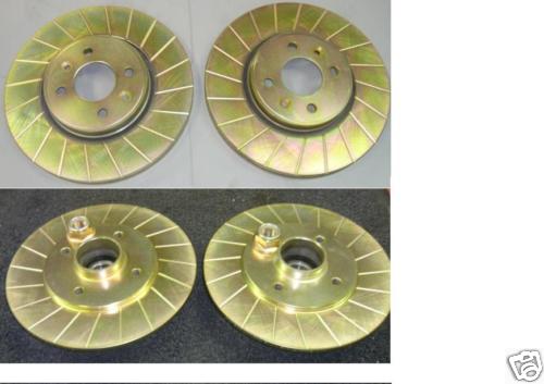 CLIO SPORT 172 182 GROOVED BRAKE DISC MINTEX PADS FR RR