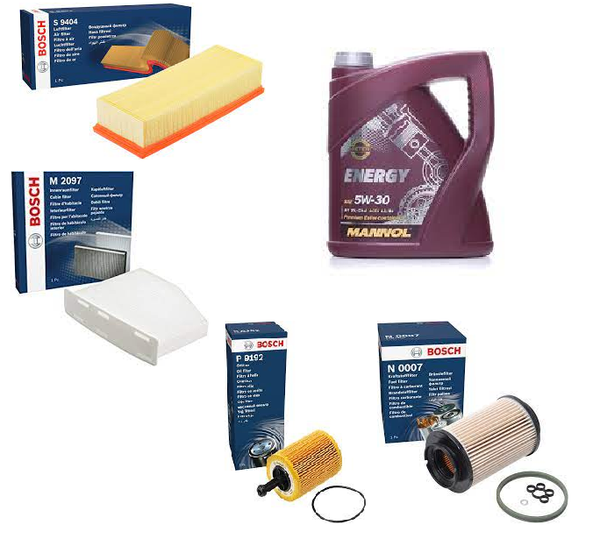 FOR SEAT LEON 2.0 TDi FR (MK2) FULL SERVICE KIT + 5 LITRES OIL [2009 - 2012]