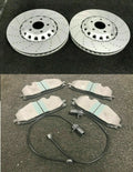 AUDI A7 A8 Q7 4M 2015-on CROSS DRILLED PERFORMANCE BRAKE DISC BRAKE PADS  375mm
