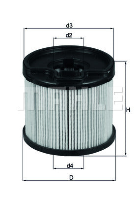 FUEL  FILTER MAHLE KX87D