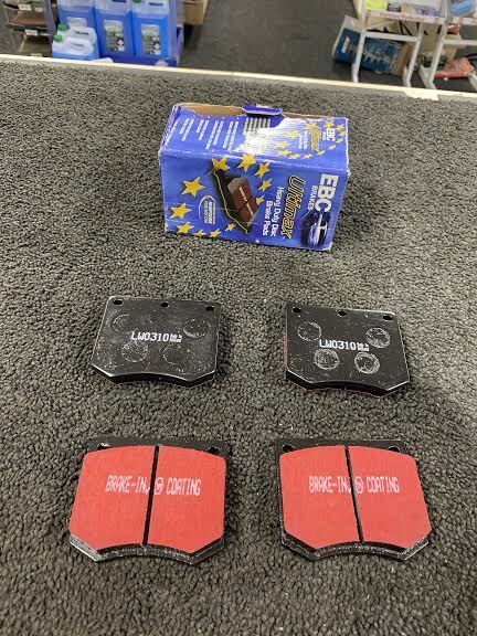 FOR FORD CAPRI /LOTUS ECLAT / MARCOS MANTULA EBC FRONT  BRAKE PADS SET OF 4