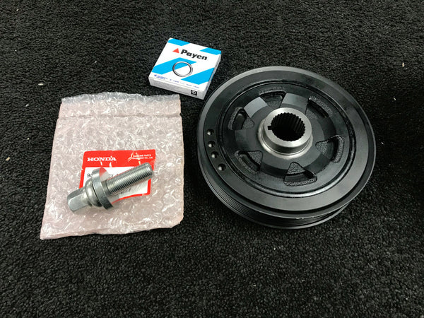 FOR HONDA ACCORD CRV FRV 2.2CDTi 2003-2008 CRANKSHAFT CRANK SHAFT DAMPER PULLEY 