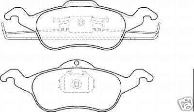 FOCUS 1.4 1.6 1.8 98-03 EBC ULTIMAX BRAKE PADS FRONT