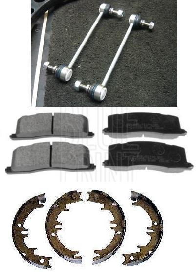 FOR LUCIDA ESTIMA 2.2TD 2 FRONT LINK LINKS REAR BRAKE PADS &  HANDBRAKE SHOES