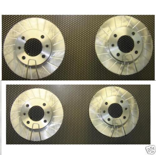 PEUGEOT 306 HDI ESTATE GROOVED FRONT REAR BRAKE DISCS
