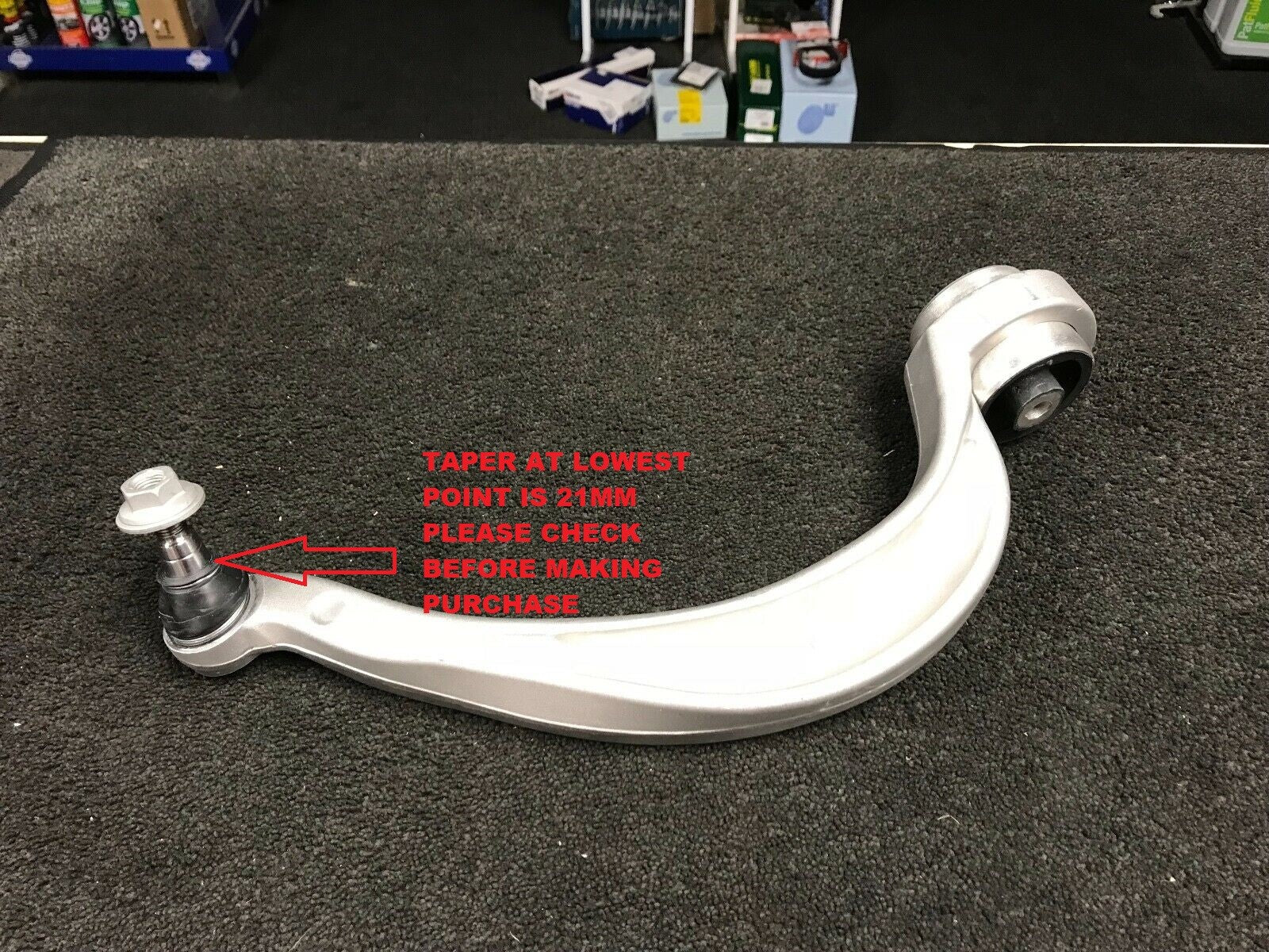 AUDI A4 B8 A5 S5 FRONT LOWER REAR SUSPENSION CONTROL ARM LH NS 16.9MM M14