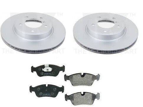 BMW E46 320D 325Ti COMPACT FRONT BRAKE DISC COATED 300MM MINTEX BRAKE PADS 