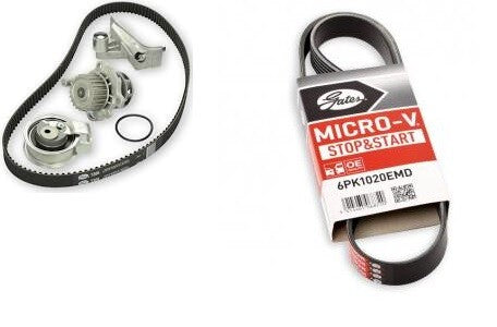 Peugeot 308 1.6  timing belt kit with water pump and drive belt for models AC