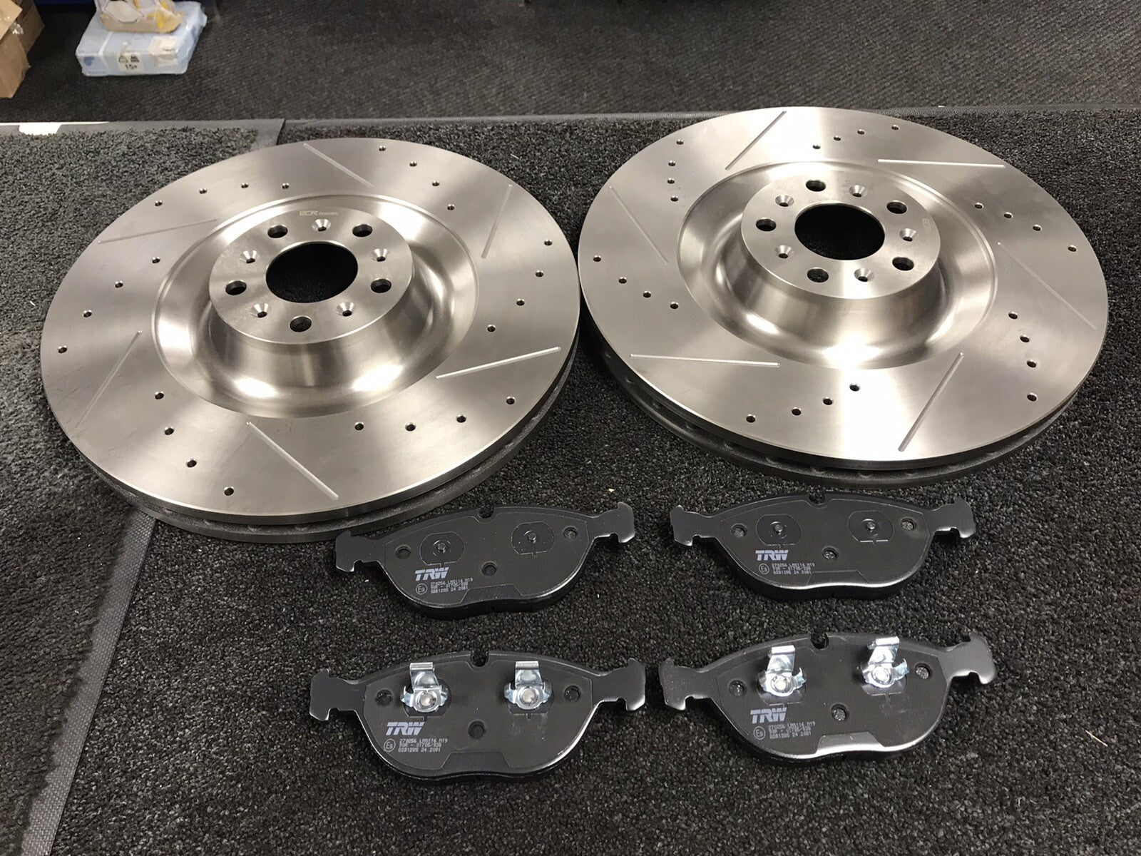 PERFORMANCE DRILLED GROOVED BRAKE DISC BENTLEY CONTINENTAL FLYING SPUR GT GTC