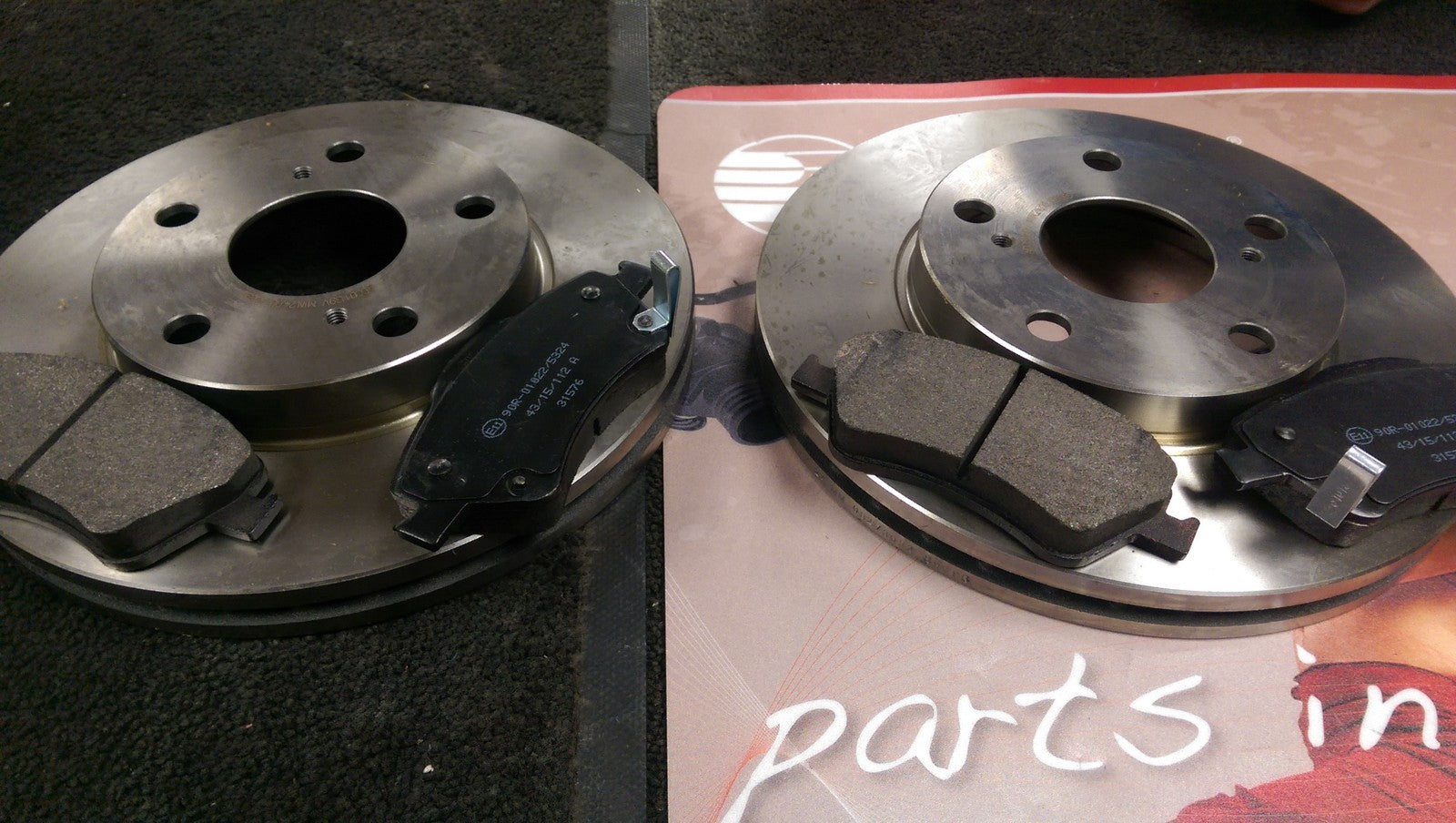 FOR AURIS 1.3 1.4 D-4D 1.6 2012 ON FRONT DISCS AND PADS CHASIS PREFIX SB