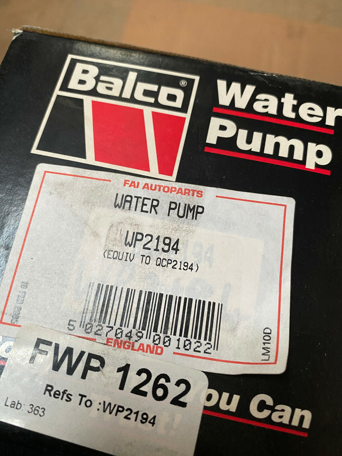 WATER PUMP FITS ASTRA D E ASCONA C KADETT E ASTRAMAX CAVALIER 1.6 DIESEL