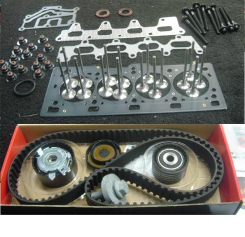 RENAULT LAGUNA 1.6 16V HEAD GASKET SET INLET EXHAUST VALVE TIMING BELT KIT BOLT