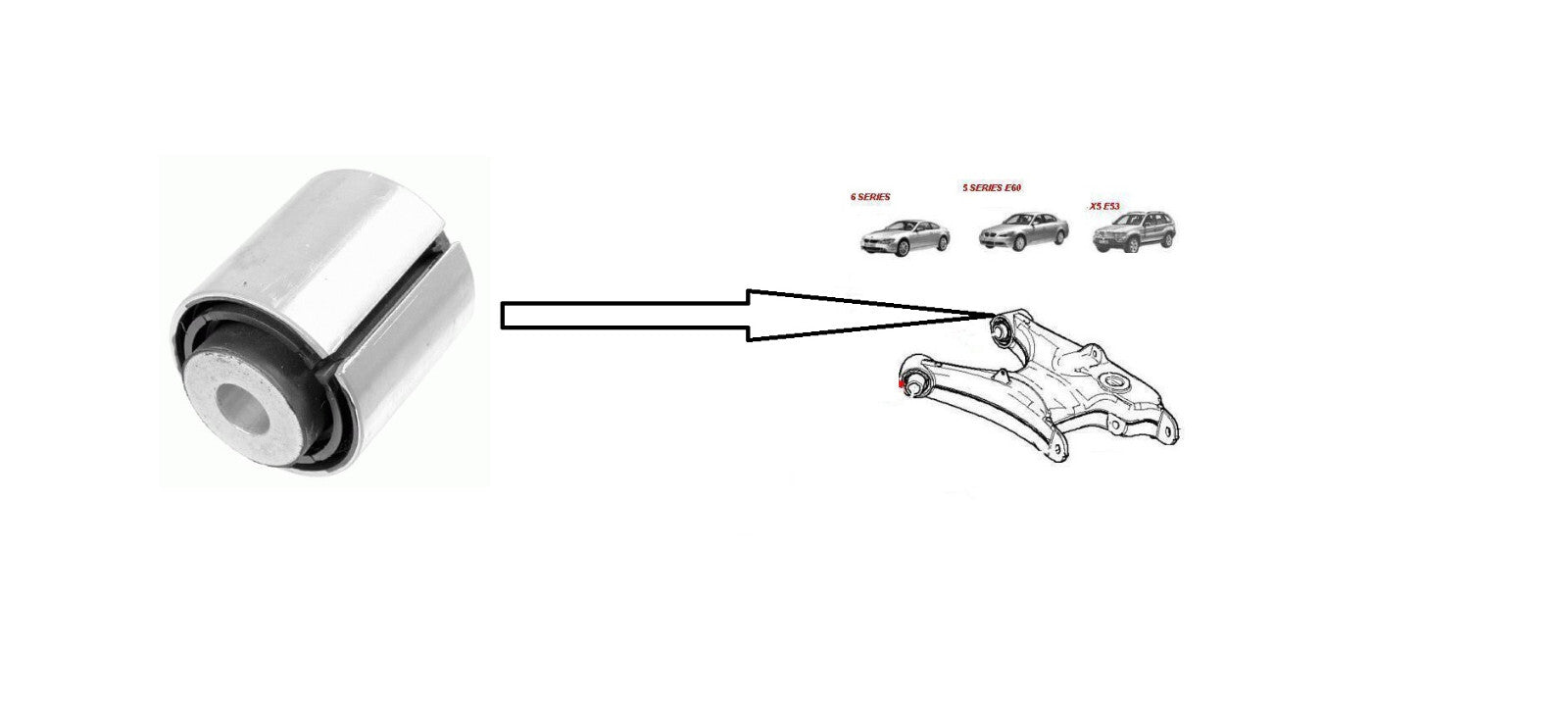Rear Control Swing Arm Bush LEMFÖRDER 34934 01