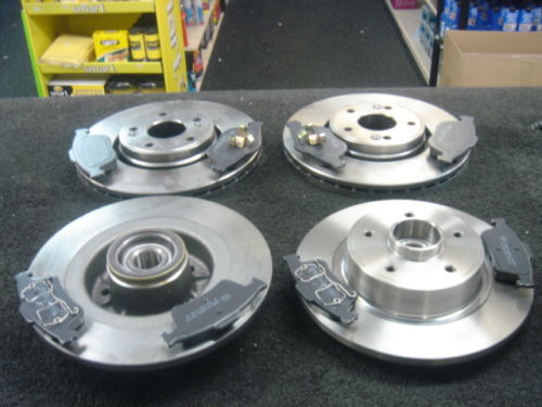 LAGUNA 3.0 V6 01-07 FRONT REAR BRAKE DISC  PADS 308MM