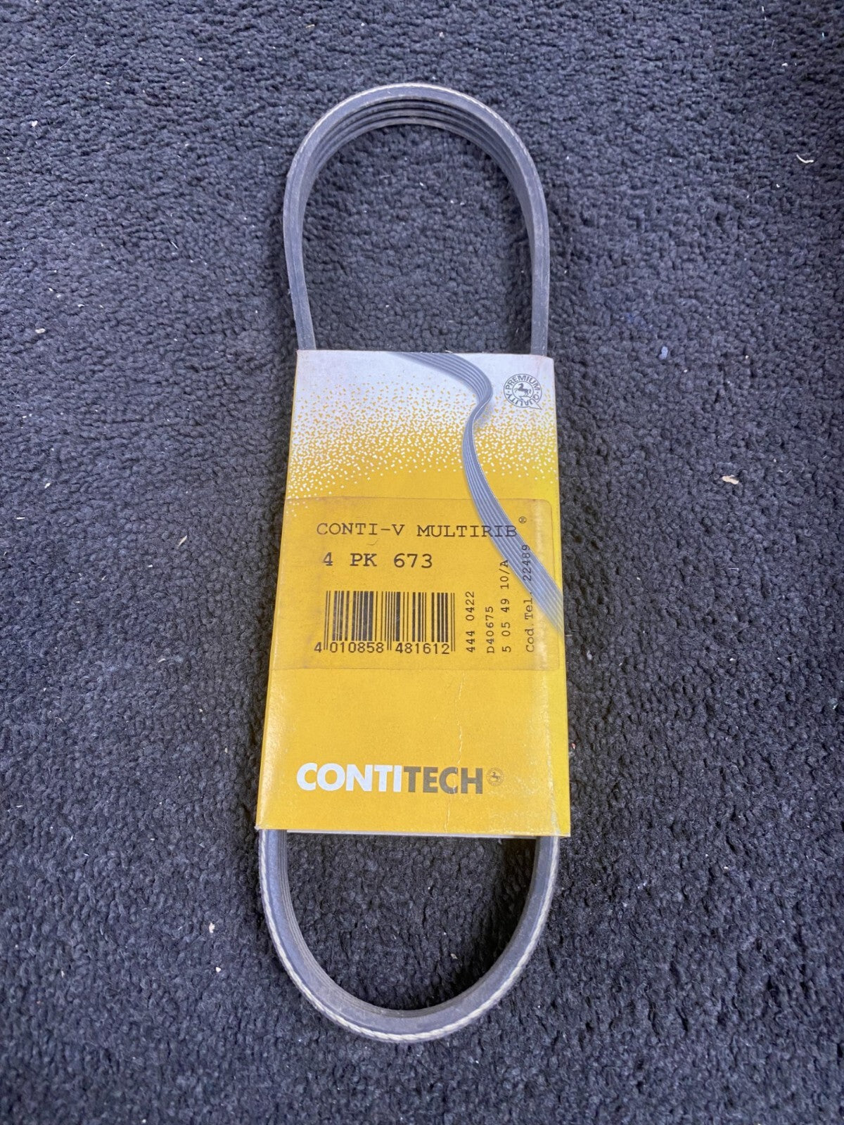 GENUINE CONITECH  FAN BELT FITS FIAT BRAVA  1.2 80 182 CONITECH 4PK673
