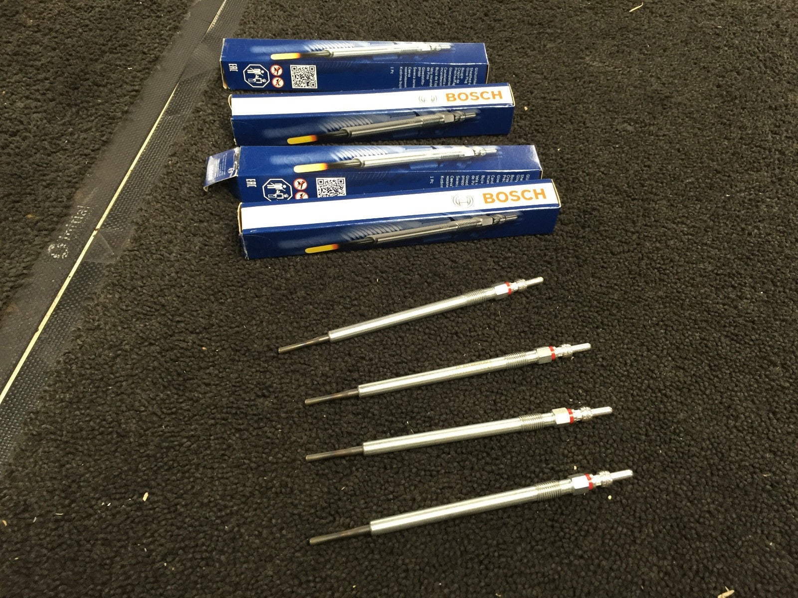 4 X BOSCH GLOW PLUGS BMW  320 325 330 335 525 530 X5 