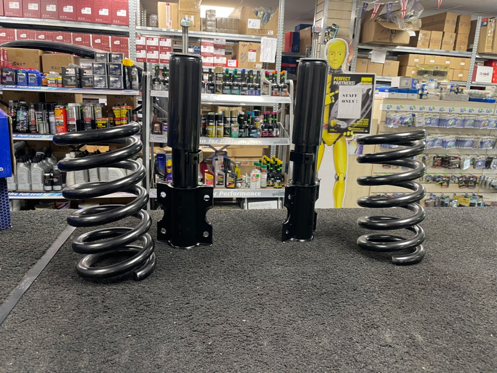 FORD TRANSIT MK4 MK5 2.0 2.5D TD 1986-2000 2 FRONT SHOCK ABSORBER 2 COIL SPRING