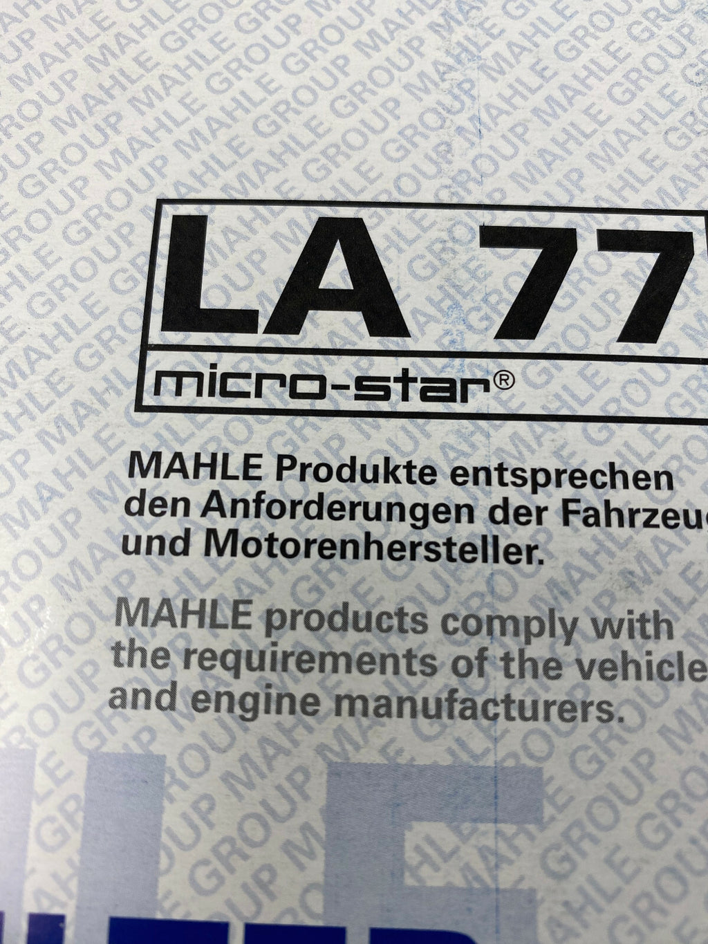 MAHLE CABIN POLLEN FILTER FORD COURIER FIESTA MK3 MK5 MAZA 121 