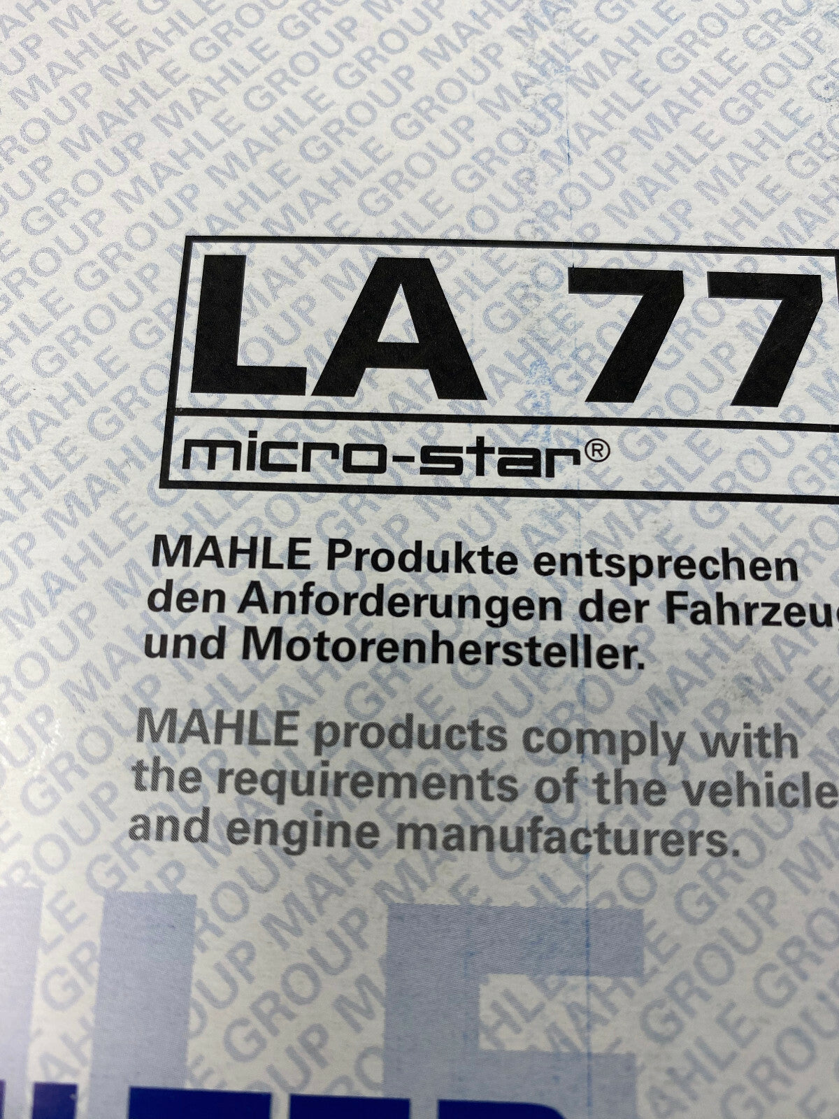 MAHLE CABIN POLLEN FILTER FORD COURIER FIESTA MK3 MK5 MAZA 121 