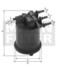 RENAULT LAGUNA ESPACE SCENIC MASTER DTI DCI FUEL FILTER