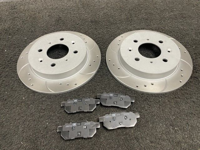 FIT FOR JAZZ  2018 GK5 FRONT REAR DRILLED GROOVED DISCS