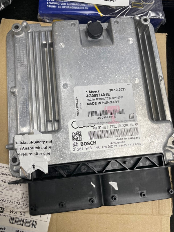 AUDI A6 A7 QUATTRO 2015-2018 6 CYL DIESEL ECU CONTROL UNIT 4G0997401E GENUINE