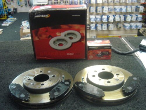 FOR HONDA CIVIC 1.7CDTI 2002-2006 FRONT BRAKE DISCS & PADS 4STUD NEW!