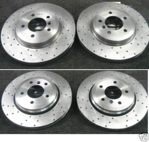 BMW 318I COMPACT E46 DRILLED BRAKE DISC & MINTEX PADS