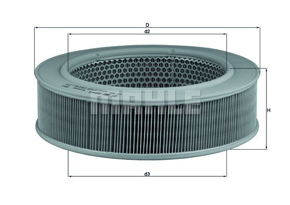 FOR W123 200D 2.0 210 2.3 240D TD S123 300TD 310 3.2 MAHLE LX264 AIR FILTER
