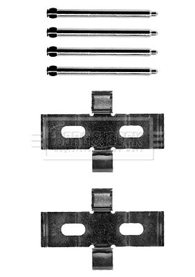 BRAKE PAD PINS SEAT IBIZA CUPRA R 1.8T 1.9TD FRONT BRAKE PAD FITTING KIT BREMBO 