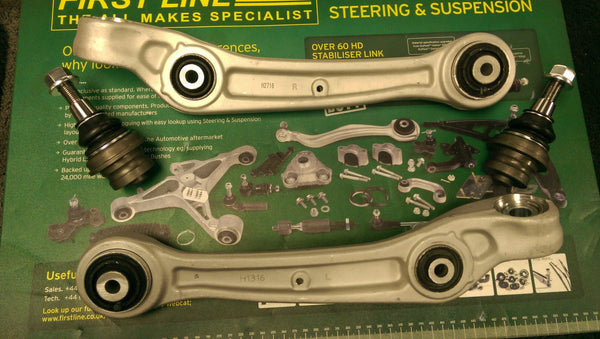 AUDI A8 D4 2012 ON DRIVER + PASSENGER SIDE FRONT LOWER CONTROL ARMS + BALL JOINT