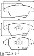 AUDI A3 2.0TFSi 200BHP BRAKE PADS MINTEX PADS FRONT REAR BRAKE PADS