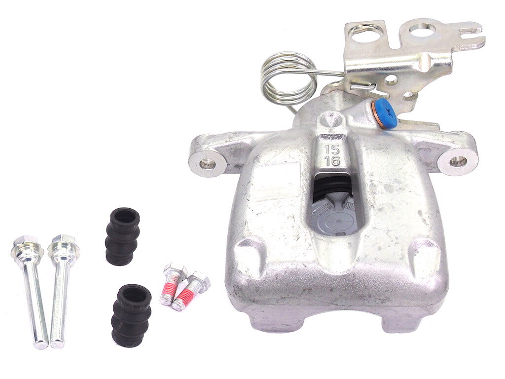 OS RH REAR BRAKE CALIPER+SLIDER PIN CADDY MK3 TDI SDI 2004-15 2K0615424