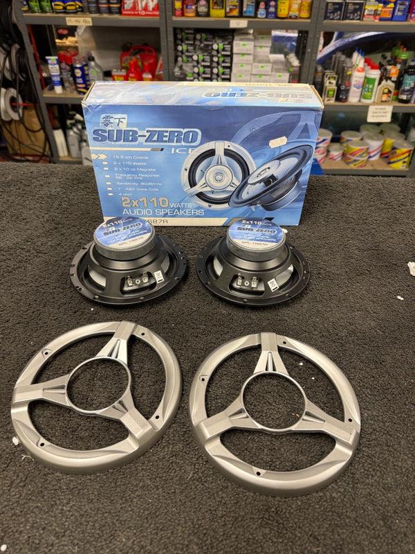 SUB ZERO 110 WATT 16.5CM AUDIO DOOR SPEAKERS PAIR