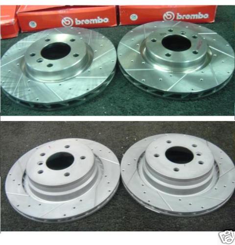 M3 E36 3.0 3.2 Z3 3.2 BRAKE DISC FRONT REAR CROSS DRILLED GROOVED 