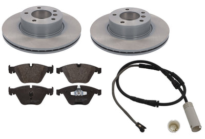 FOR BMW 3 SERIES 320D M SPORT (E93) FRONT BRAKE DISCS PADS WIRE SENSOR