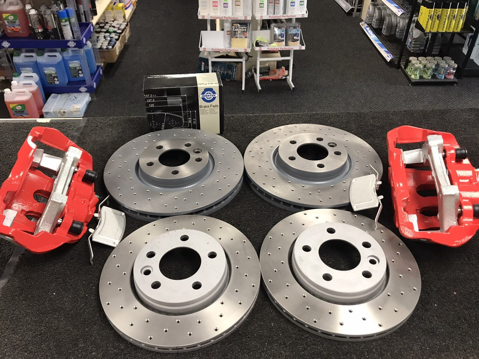 TRANSPORTER FRONT BIG BRAKE 340MM CONVERSION KIT FRONT REAR DRILLED DISCS