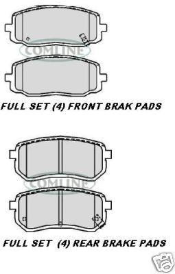 FOR KIA PICANTO FRONT & REAR BRAKE PAD SETS NEW 