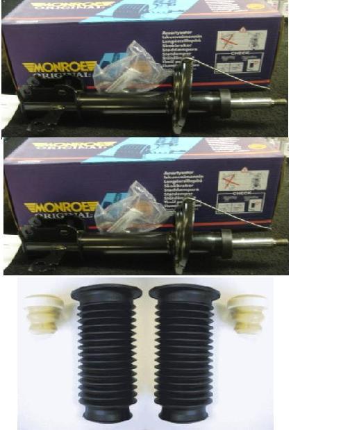 VAUXHALL VECTRA C SIGNUM 2 FRONT SHOCK ABSORBERS FRONT BUMP STOP PROTECTION KIT