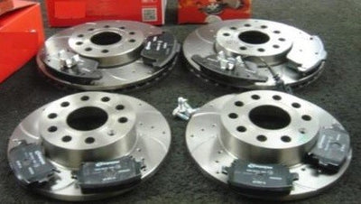 AUDI A4 2.0TDI  170bhp S LINE SPECIAL EDITION BRAKE DISC DRILLED GROOVED FR REAR