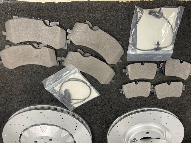 AUDI SQ7 4.0 TDI 2016-20 PERFORMANCE BRAKE DISC PADS SENSORS FRONT 400/REAR350mm