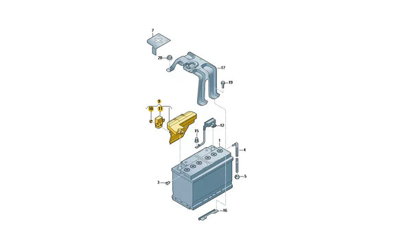 AUDI A8 Q7 Q8 VW TOUAREG BATTERY OVERLOAD CONTROL MODULE 4N0915459A