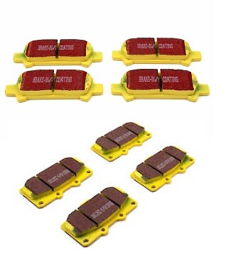 FOR IMPREZA WRX TURBO GC8 YELLOWSTUFF BRAKE PADS FR & RR  DP41293R
