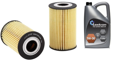 VW POLO 6R 1.6 TDI 09-14 OIL FILTER + 5L FULLY SYNTHETIC ENGINE OIL SERVICE KIT