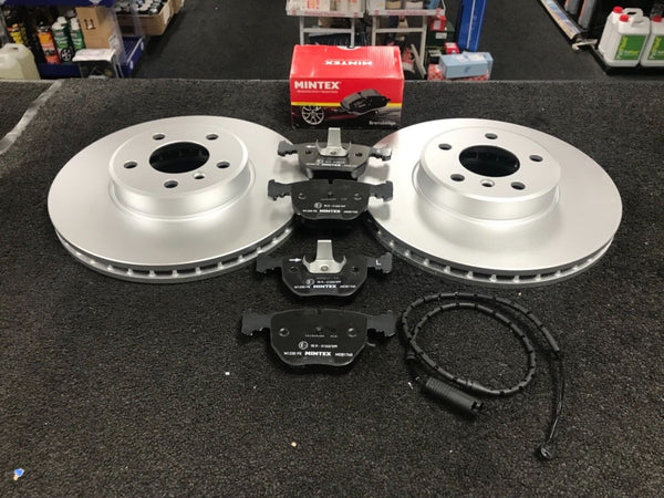BMW X5 E53 3.0i 3.0 D 4.4 V8 BRAKE DISC BRAKE PADS +SENSOR  PLATINUM COATED 