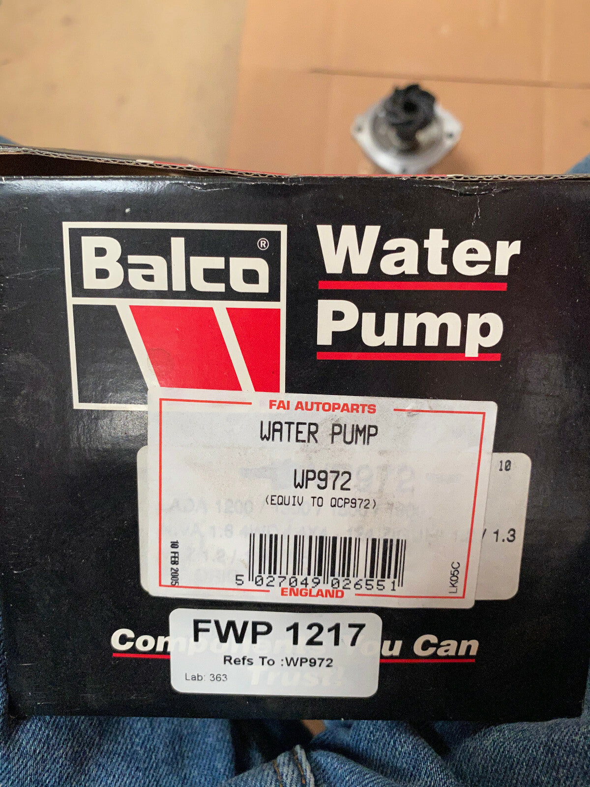1 X WATER PUMP FOR FORD SCORPIO LADA 1200 1300 1500 1600 RIVA NIVA 