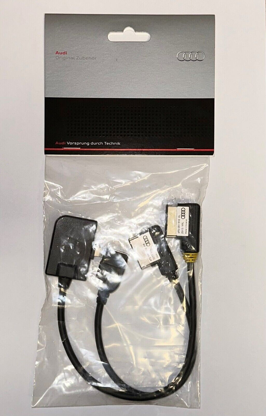 GENUINE AUDI AMI IPHONE IPOD IPAD 5 6 7 LIGHTING LEAD CABLE USB SET 4F0051510AM