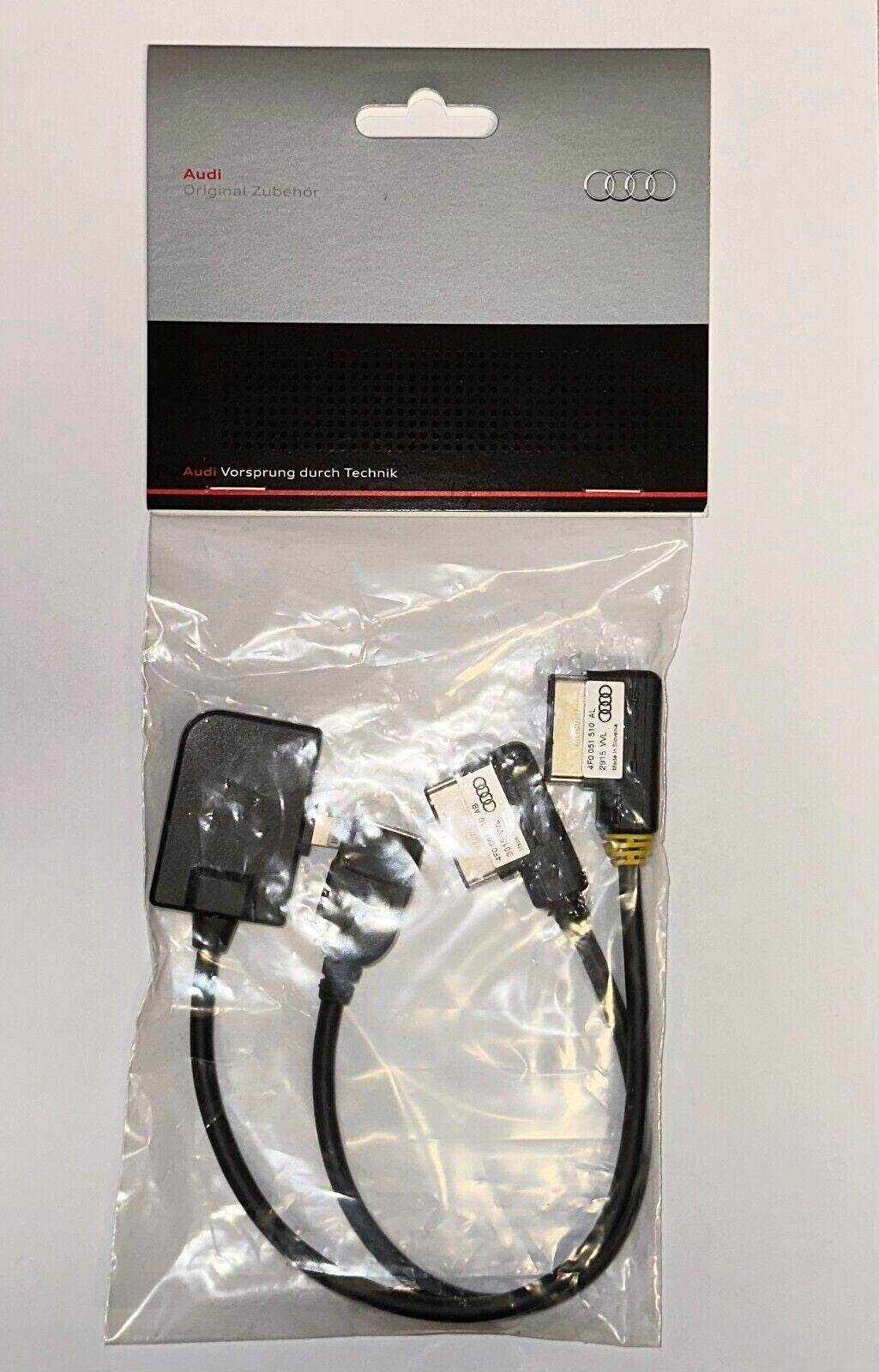 GENUINE AUDI AMI IPHONE IPOD IPAD 5 6 7 LIGHTING LEAD CABLE USB SET 4F0051510AM