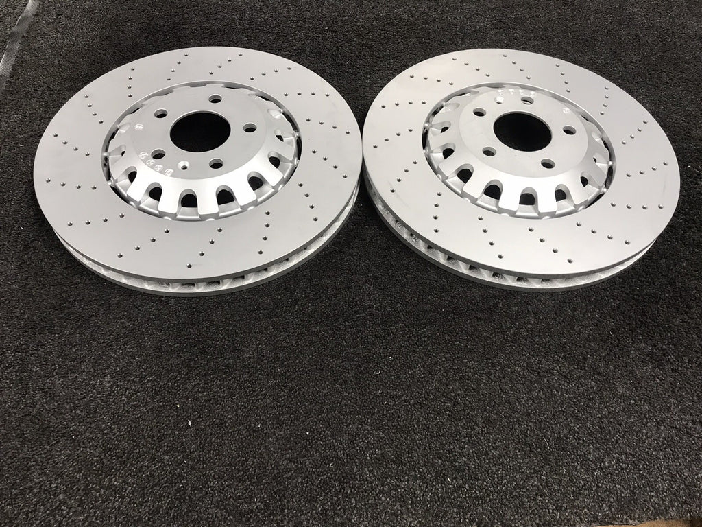 AUDI Q7 QUATTRO 4M PERFORMANCE CROSS DRILLED  BRAKE DISC FRONT REAR 375/350MM